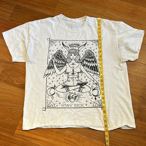 Stay Sick Tarot Card Girl Tshirt - Picture 5 of 9